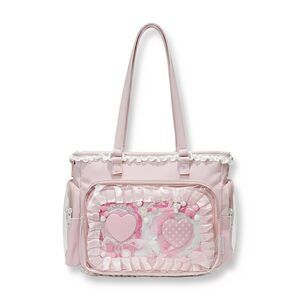 1242 Ita Tote Bag Crossbody Bag with Insert, Kawaii Ita Messenger Bag, Lace